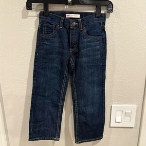 Levi’s Boys 505 Jeans Size 5 Regular EUC Dark Wash 5-6 Yrs